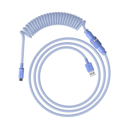 Провод для механической клавиатуры, HyperX, USB-C Coiled Cable, 6J682AA Светло-фиолетовый