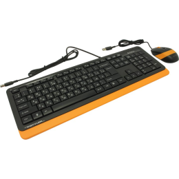 Клавиатура+мышь A4tech Fstyler F1010-ORANGE