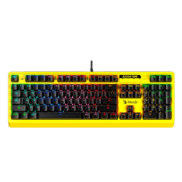 Клавиатура игровая Bloody B810RC YELLOW 