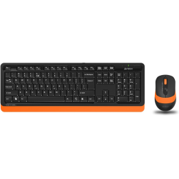 Клавиатура+мышь беспроводная A4tech Fstyler FG1010-ORANGE USB