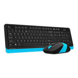 Клавиатура+мышь беспроводная A4tech Fstyler FG1010-BLUE USB