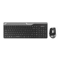 Клавиатура+мышь беспроводная A4tech Fstyler FB2535C-Smoky Grey