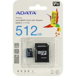 ADATA, AUSDX512GUICL10A1-RA1, MICROSDXC 512GB