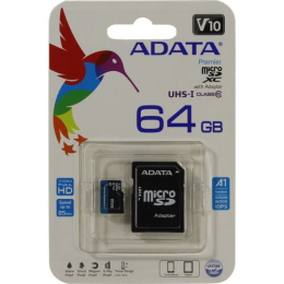 ADATA, AUSDX64GUICL10A1-RA1, MICROSDXC 64GB