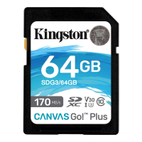 Kingston, SDG3/64GB, SD 64GB, Canvas Go Plus