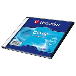 Диск CD-R, Verbatim, (43347) 700MB, 52х