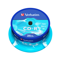 Verbatim, (43432) 700MB, 52х, 25шт в упаковке