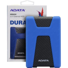 ADATA, HD650, AHD650-1TU31-CBL, 1TB, 2.5", USB 3.2 Gen 1, Синий