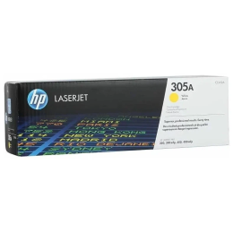 Картридж лазерный HP CE412A 305A, 300/300mlp, 400/400mlp, 2600 стр, желтый