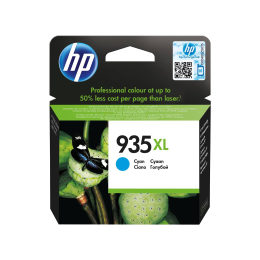 HP 935XL, Оригинальный струйный картридж HP увеличенной емкости, Голубой