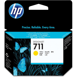 Картридж HP CZ132A (711), желтый на 29мл, HP Designjet