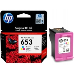 Картридж HP 653 Ink Advantage, трехцветный (3YM74AE)