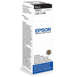 Контейнер с чернилами  Epson C13T66414A L100/L200 Black ink bottle 70ml