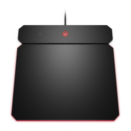 Коврик HP OMEN Outpost 6CM14AA/USB-A/зарядка Qi/черный
