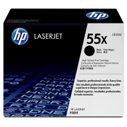 Картридж лазерный HP CE255X черный, для Laser Jet 12500 страниц, повышенной емкости