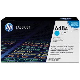 Картридж лазерный HP CE261A (648A) голубой, 11000 стр.