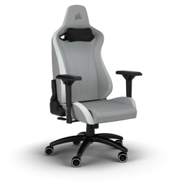 CORSAIR TC200 Leatherette Gaming Chair, Standard Fit - Light Серый/Белый