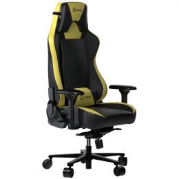 Игровое компьютерное кресло LORGAR Base 311 Черный + желтый
