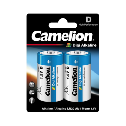 Батарейка, CAMELION, LR20-BP2DG, Digi Alkaline, D, 1.5V