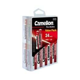 CAMELION, LR03-PBH24, Plus Alkaline, AAA, 1.5V, 1150 mAh, 24 шт