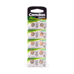 CAMELION, AG2-BP10(0%Hg), Alkaline, AG2, 1.5V 10 шт