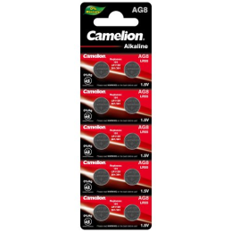 CAMELION, AG8-BP10(0%Hg), Alkaline, AG8, 1.5V