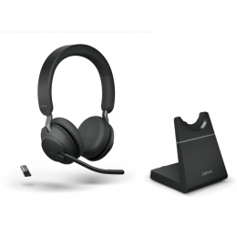 Jabra Evolve2 65, Link380a MS Stereo Stand Black