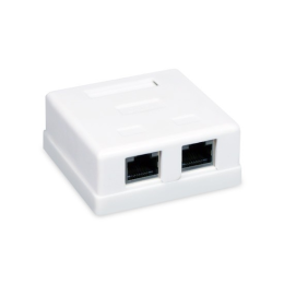 Розетка Настенная телекоммуникационная, SHIP, A170, 2 Модуля, Модуль: Cat.5e, RJ-45, FTP, Белая