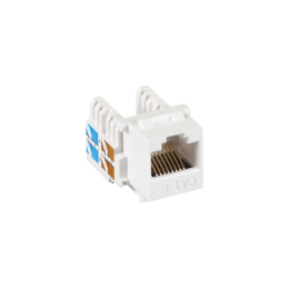 Модуль Keystone, Кат.6, RJ45/8P8C, неэкран., белый, 10шт., упак