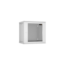 Настенный разборный шкаф TLK 19", 12U, стекло, 600х450, GY