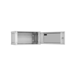 Настенный разборный шкаф TLK 19", 6U, стекло, 600х350, GY