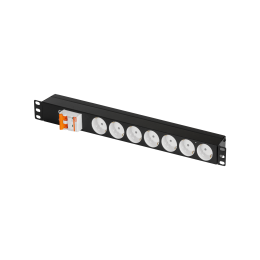 Сетевой фильтр TLK, 19" на 7 гнезд, с автоматом 2P 25A