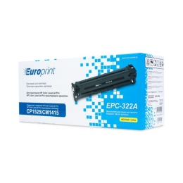 Картридж, Europrint, EPC-CE322A, Жёлтый, Для принтеров HP Color LaserJet Pro