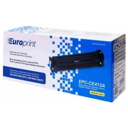 Картридж, Europrint, EPC-CE412A, Жёлтый, Для принтеров HP Color LaserJet Pro