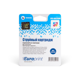 Картридж, Europrint, EPC-6657CMY, №57 - истек срок годности, Для принтеров HP DeskJet