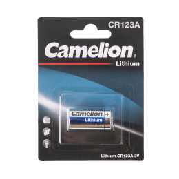 Батарейка, CAMELION, CR123A-BP1, 3V, 1300 mAh, Lithium, 1 шт.
