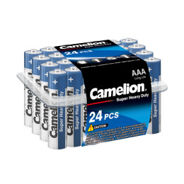 Батарейка, CAMELION, R03P-PB24B, Super Heavy Duty, AAA, 1.5V, 550 mAh, 24 шт. 