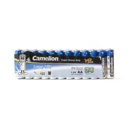 Батарейка, CAMELION, R6P-SP24B, Super Heavy Duty, AA, 1.5V, 1220 mAh, 24 шт