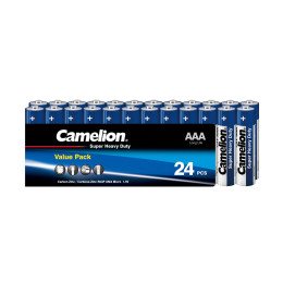 Батарейка, CAMELION, R03P-SP24B, Super Heavy Duty, AAA, 1.5V, 550 mAh, 24 шт