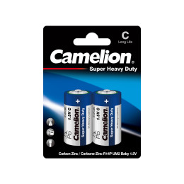 Батарейка, CAMELION, R14P-BP2B, Super Heavy Duty, C, 1.5V, mAh, 2 шт