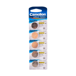 Батарейка, CAMELION, CR2016-BP5, Lithium Battery, CR2016, 3V, 75 mAh, 5 шт.