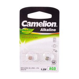 Батарейка, CAMELION, AG0-BP2(0%Hg), Alkaline, AG0, 1.5V, 0% Ртути, 2 шт.