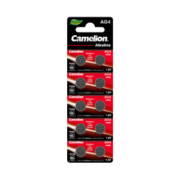 Батарейка, CAMELION, AG4-BP10(0%Hg), Alkaline,10шт