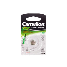Батарейка, CAMELION, SR54-BP1(0%Hg) , Silver Oxide, 1.55V, 0% Ртути, 1 шт.