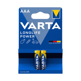 Батарейка, VARTA, LR03 Longlife Power Micro, AAA, 1.5 V, 2 шт.