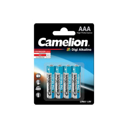 Батарейка, CAMELION, LR03-BP4DG, Digi Alkaline, AAA, 1.5V, 1250mAh, 4 шт