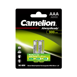 Аккумулятор, CAMELION, NH-AAA900ARBP2, AlwaysReady Rechargeable,2шт