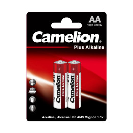 Батарейка, CAMELION, LR6-BP2, Plus Alkaline, AA, 1.5V, 2700 mAh 2шт