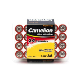 Батарейка, CAMELION, LR6-PB24, Plus Alkaline, AA, 1.5V, 2700 mAh, 24 шт