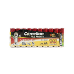 Батарейка, CAMELION, LR6-SP10-DA, Plus Alkaline, AA, 1.5V, 2700 mAh, 10 шт